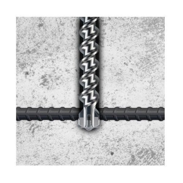 Lackmond Beast Masonry Drill, 58 in, 13 Overall Length, 712 Cutting Depth, 4 Flutes, Spiral Flute, 712 SDSMAX458712